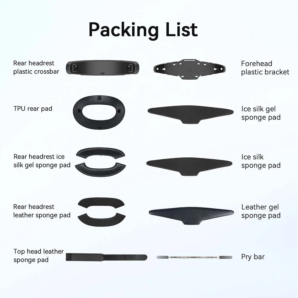 AMVR Comfort Kit for PS VR2 Forehead Support Pad Back Cushion Set Replacement Headset Part VR Accessories