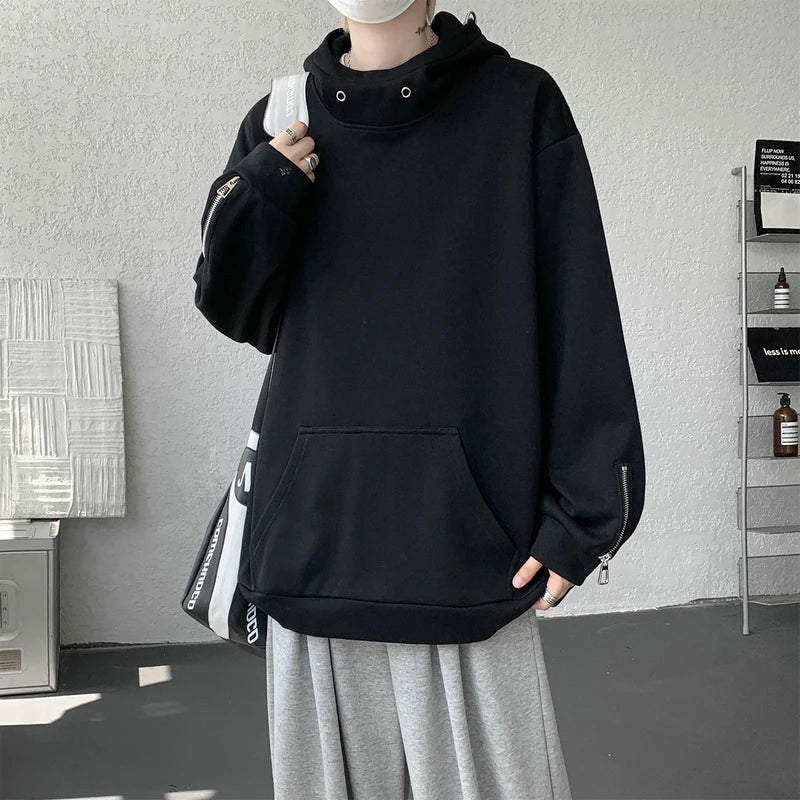 Men Sweatshirts Washed Hoody Vintage Streetwear Baggy Fashion Harajuku Female Casual Hoodies