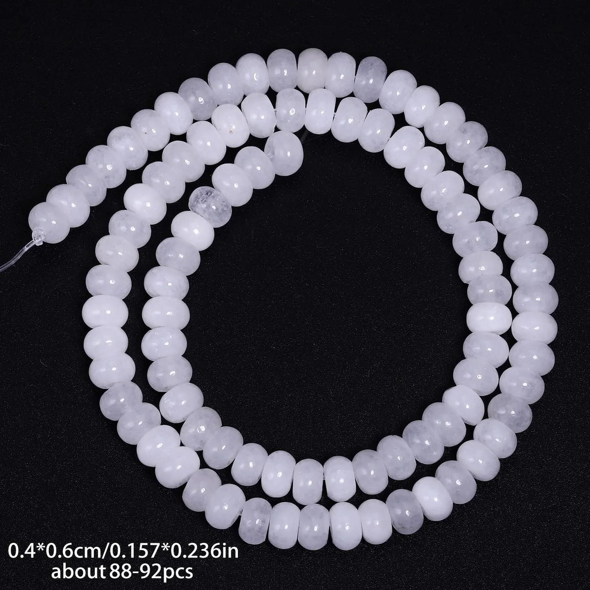 4x6mm Abacus Shape Jade Stone Beads Multicolor Mixed Spacer Beads for Jewelry Making Handmade DIY Bracelet Necklace Pendant