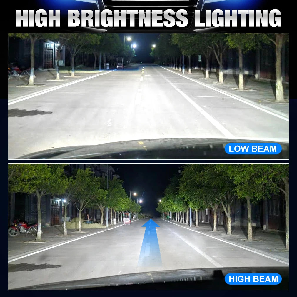 S&D H4 LED Lights Fog Bulb with Turbo Fan 30000LM 300W Super Bright Wireless Auto Lamp 6000K High Low Beam Car Headlamp CANBUS