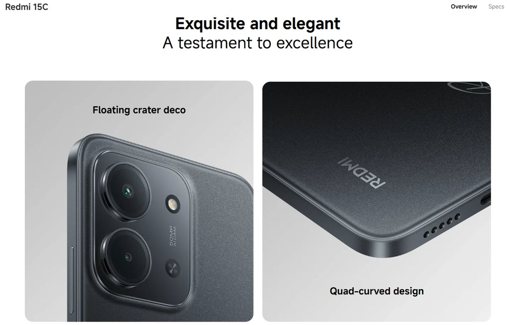 EU Redmi 15C Mobile Phone EU Version MediaTek Helio G81 Ultra 50MP AI Dual Camera 6.9" 120Hz Display 6000mAh Battery No Charger