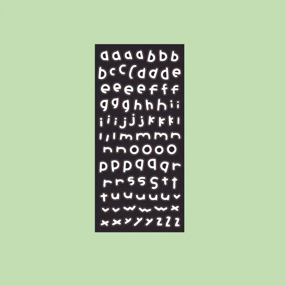 1 Piece INS New Letter Stickers Cute DIY Decals for Journal Card Making Csrapbook Sticker Stationery