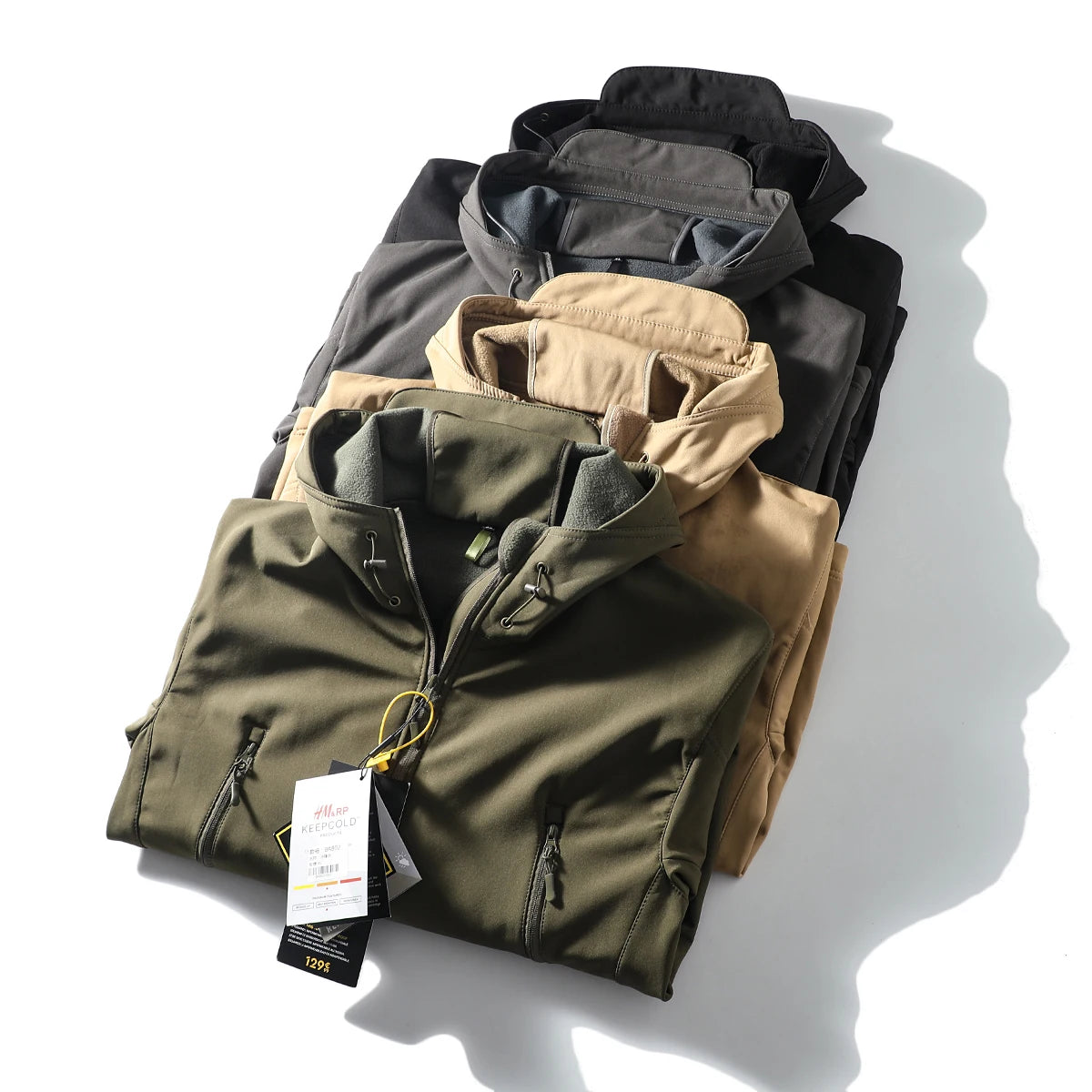 ARC New Storm Jacket Outdoor Sports Camping Mountaineering Fashion Men Plus Cashmere Windproof Waterproof Function Storm Jacket