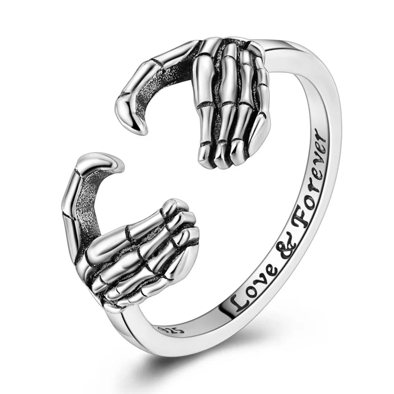 925 Silver Open Ring Sunflower Bee Star Eternal Love Jewelry Women's Wedding Gift