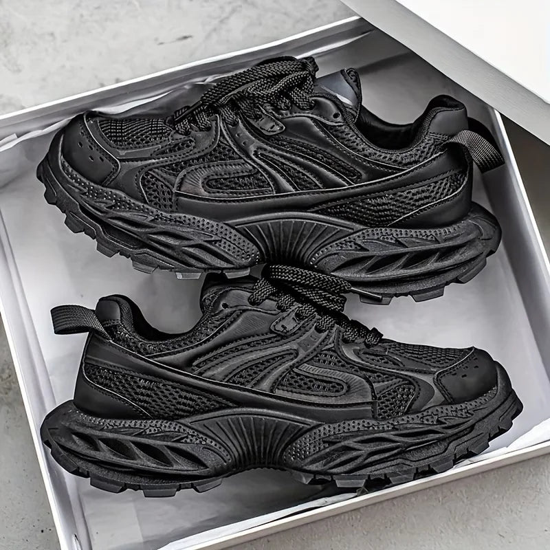 Men'S Breathable New Mesh Thick-Soled Chunky Ah Gan Men'S Shoes Casual Height-Increasing Popular Sneakers
