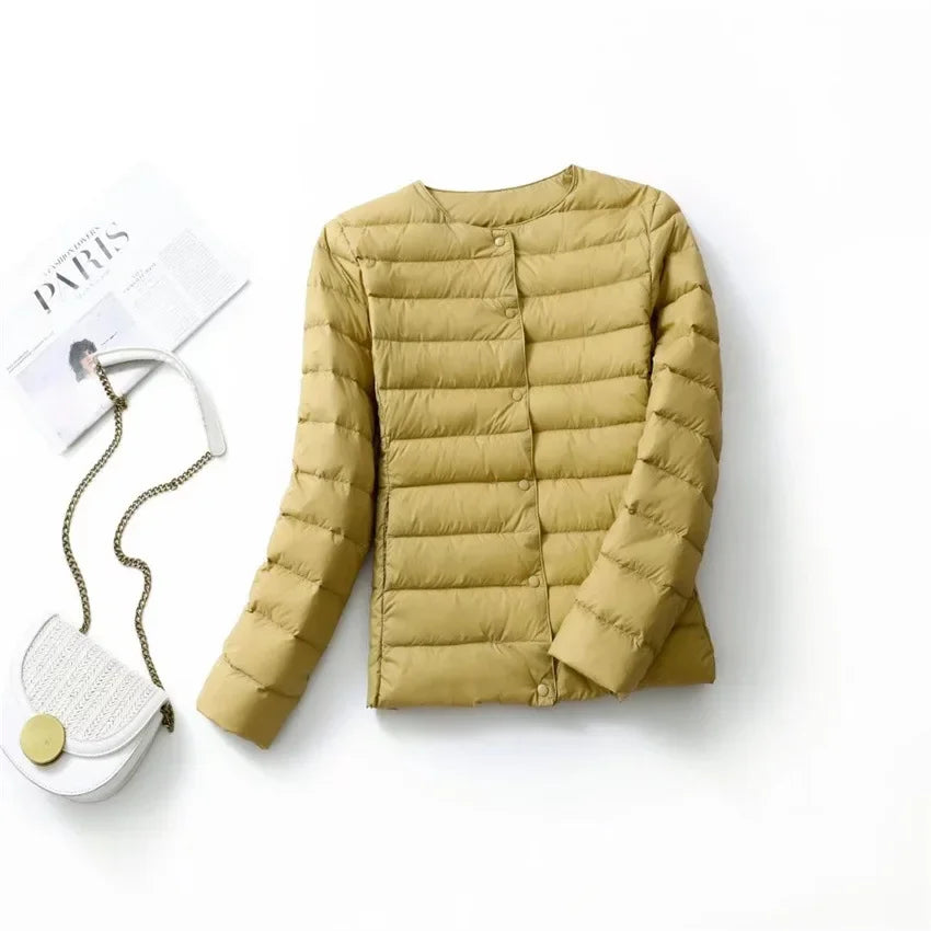 Women's Down Jackets Plus Coats Light Duck Down Jacket Women Matt Fabric Lightweight Coat Warm Female Windbreaker Parka