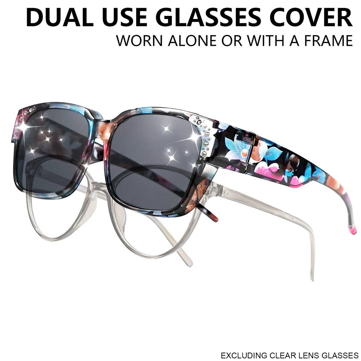 Oversized Square Fashion Sunglasses - Decorative Lenses for Fashion & Style, Stylish Eyewear, Elegant Eyewear Fashion Glasses