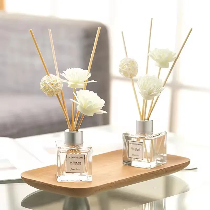 Cherry Blossom Rose Fragrance Fireless Aromatherapy Room Decoration Home Fragrance Diffuser Household Fresh Perfume Long Lasting