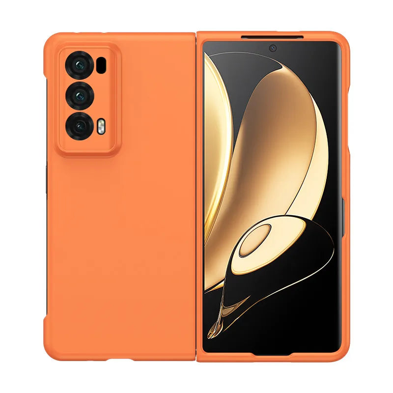 PC Hard Shell Phone Case For Honor Magic V2 Solid Color Protective Cover