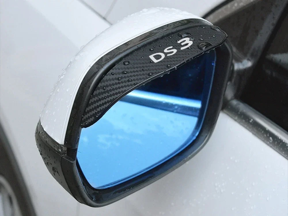 Car Rearview Mirror Eyebrow Rain Shade Rainproof Cover Auto Accessories For DS Citroen DS3 Cabrio DS4 DS5 Prestige 5LS DS6 DS7