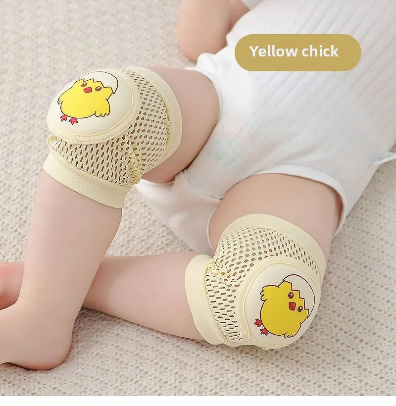 Anti-Fall Learning to Walk Gear for Infants & Toddlers Baby Knee Pads 1 Pair - Thin Summer Crawling Protection,