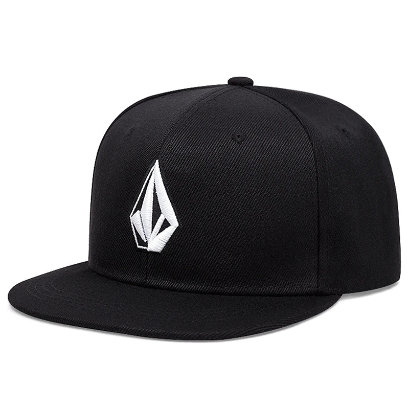 2025 Simple New Flat brimmed Hat with Diamond Embroidery Street Pop Hip Hop Hat Daily Leisure Sunshade Hat Baseball Hat Unisex