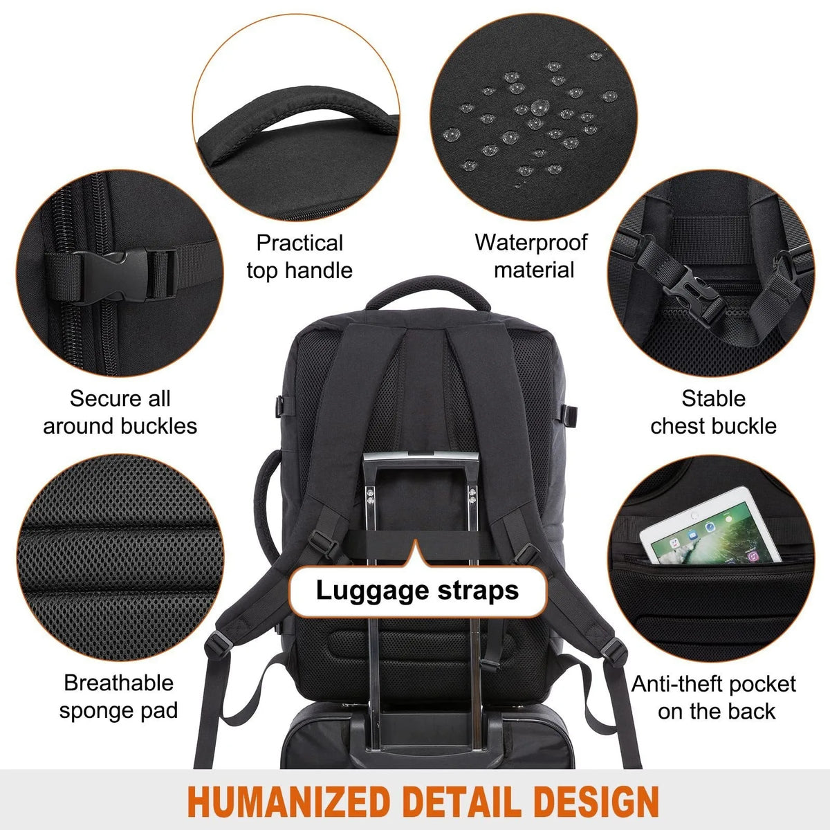 Backpack Large Capacity Men's Backpack, Fashionable Women's Backpack, Portable Backpack, Casual Backpack, Laptop Backpack