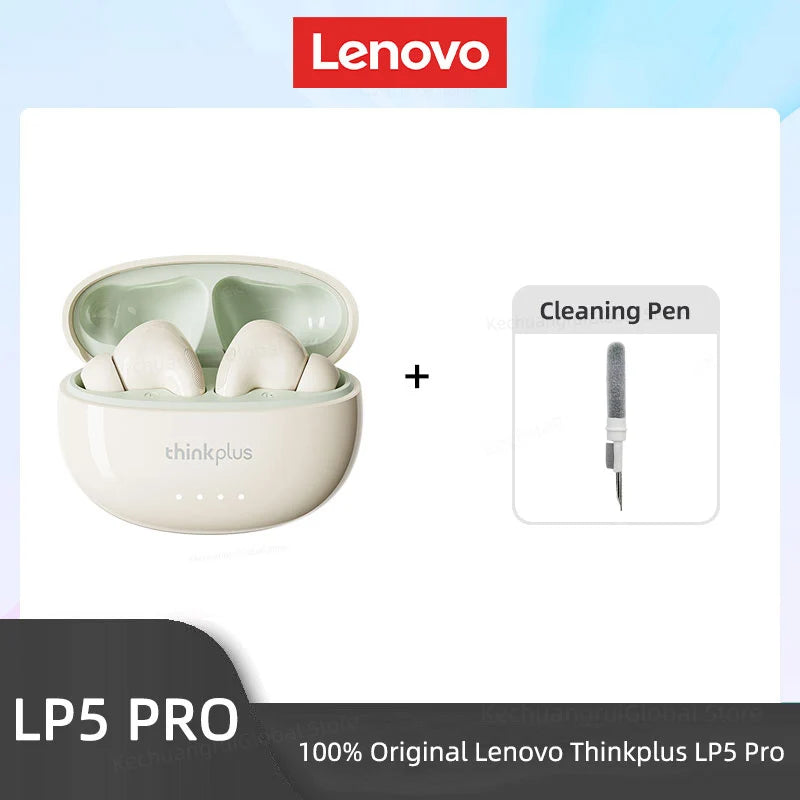 Lenovo LP5 PRO Wireless Bluetooth 5.4 Earphones TWS HiFi Sound Gaming Earbuds Sport Headset Long Standby Touch Contol with Mic