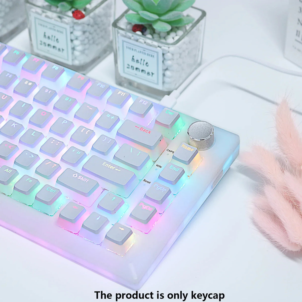 2025 PBT Pudding Keyboard Keycap OEM Profile 129 Keys Key Cap for Mx Hot Swap Mechanical Keyboard Switch Transparent RGB Keycaps
