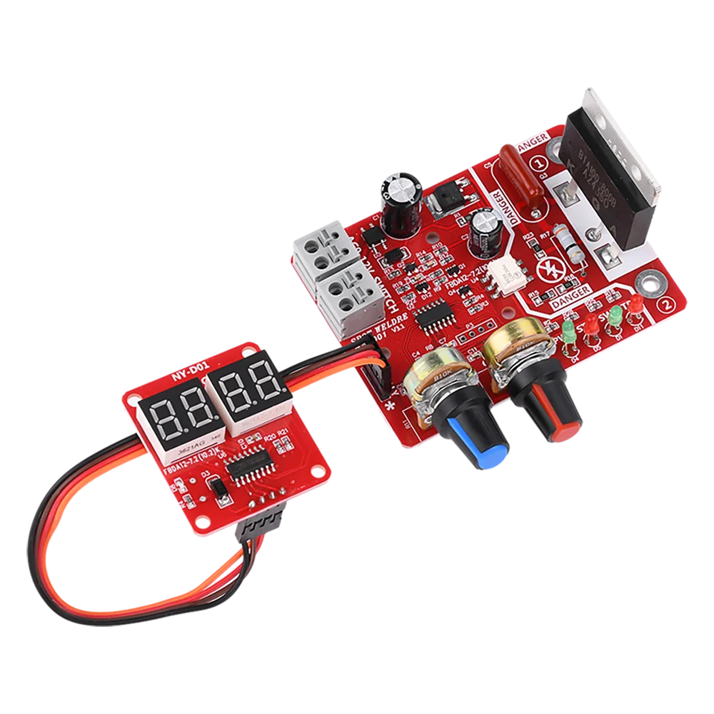 100A NY-D01 Spot Welder Control Board Kit Digital Display Spot Welding Machine Time And Current Control Module AC 110/220V