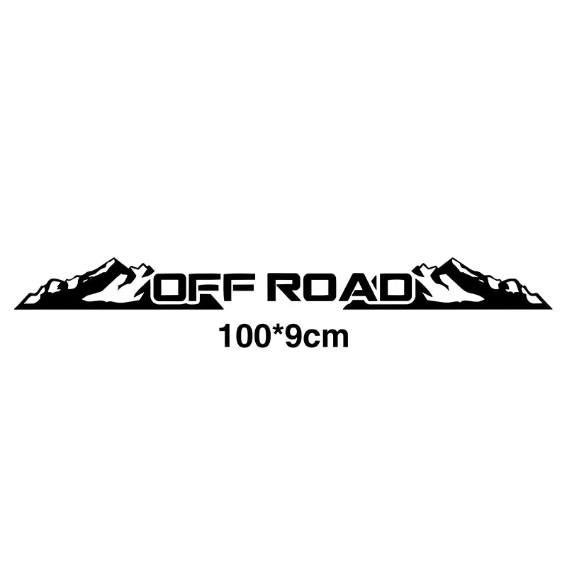 100cmX9cm For OFF ROAD - Windshield Banner Car Stickers Vinyl Decal Back Window Sticker Fits 4x4 Mud Off Road Auto