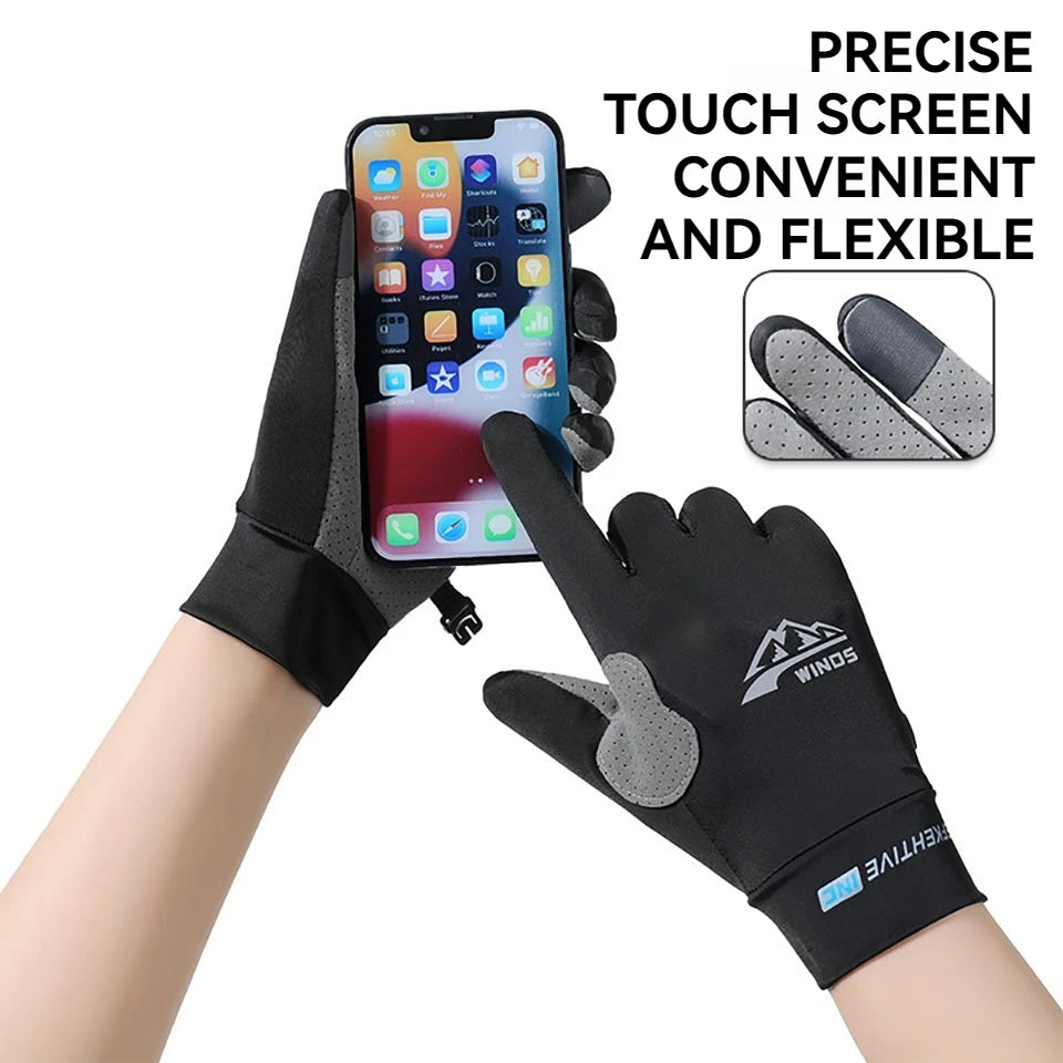 GTUBIKE Fingerless Gloves for Men Women UV Sun Protection Half Finger Glove for Fishing Paddling Sailing Rowing Sports Gloves