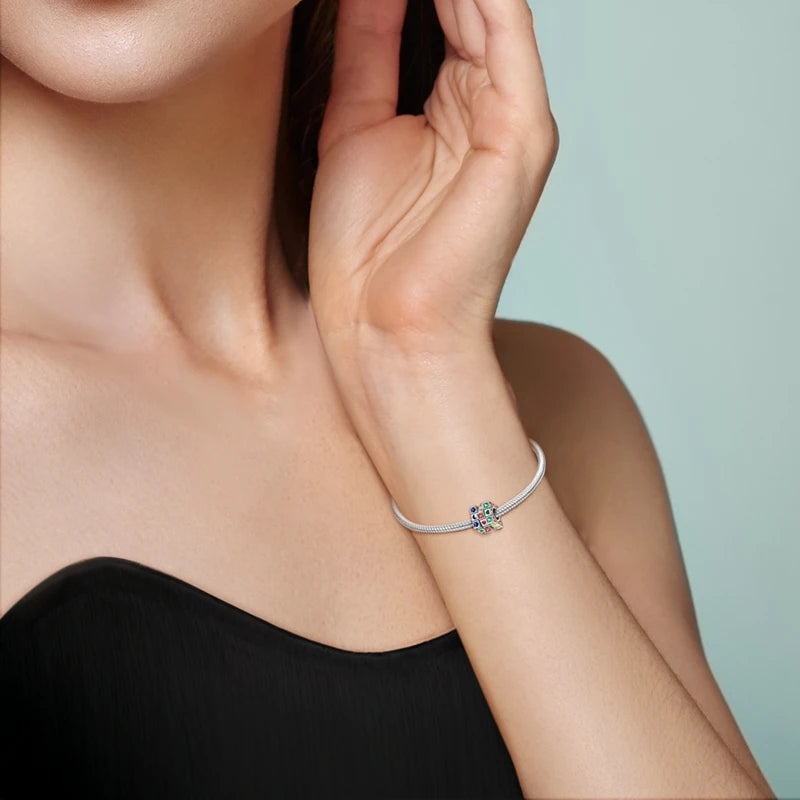 New Original Charm Beads 925 Sterling Silver Butterfly Hot Air Balloon Dangle For Bracelet Women Girl Fine DIY Jewelry Gift