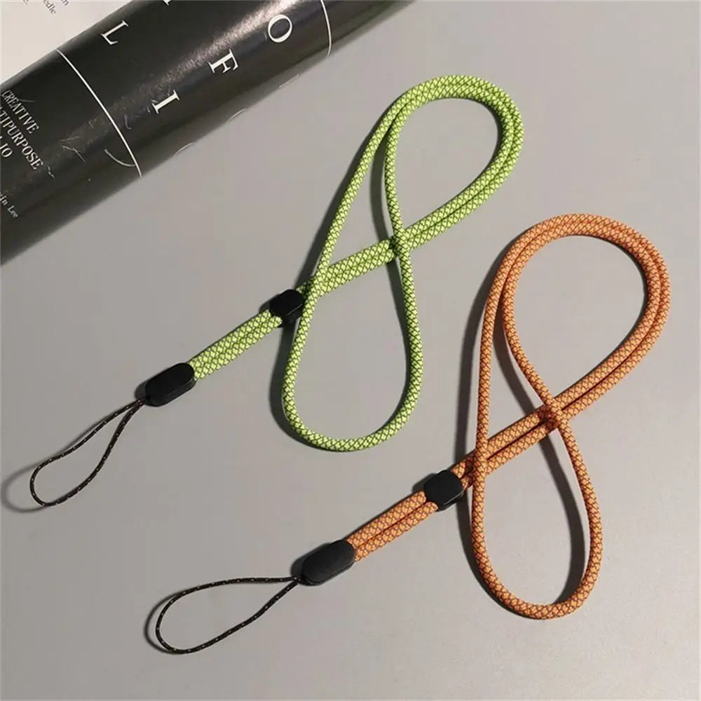Fluorescent Long Phone Lanyard Neck Hanging Hanging Cord Cell Phone Strap Pendant Nylon Mobile Phone Chain Phone Case
