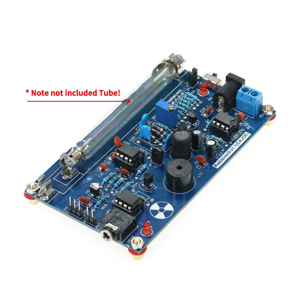 Assembled Radiation Detector System, DIY Miller Tube Tube Nuclear Radiation Detector Geiger Counter Kit Module Experimental Modu