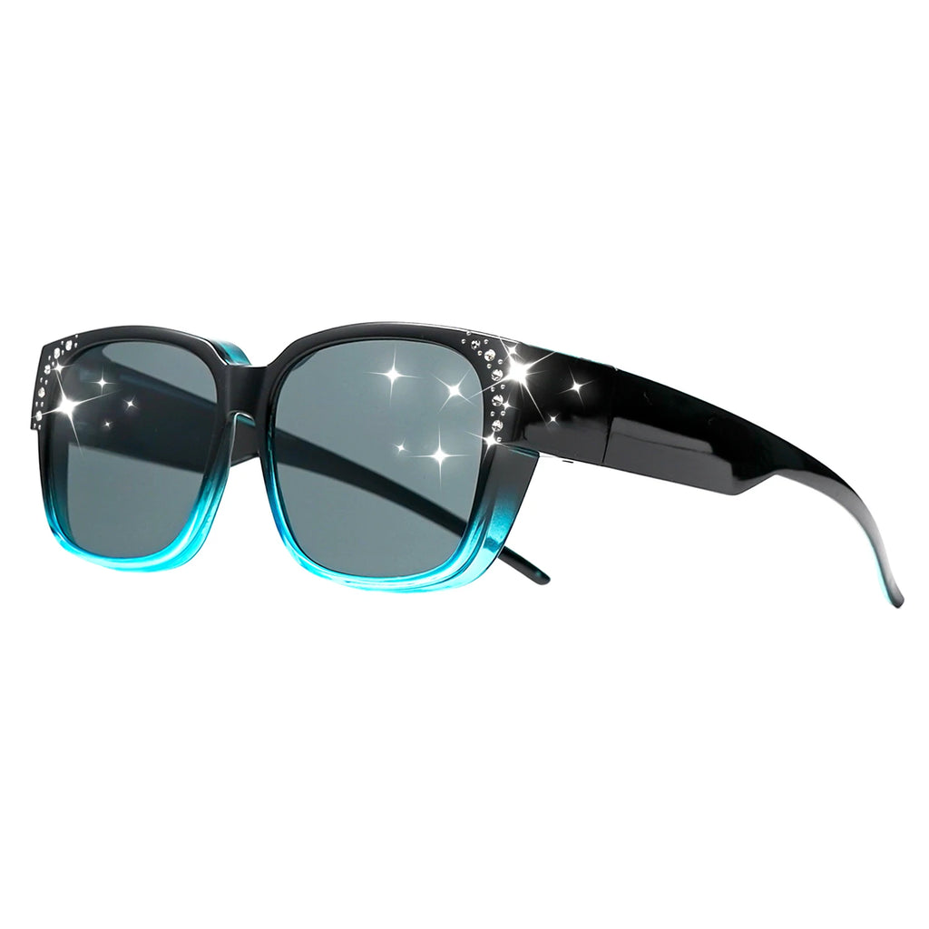 Oversized Square Fashion Sunglasses - Decorative Lenses for Fashion & Style, Stylish Eyewear, Elegant Eyewear Fashion Glasses