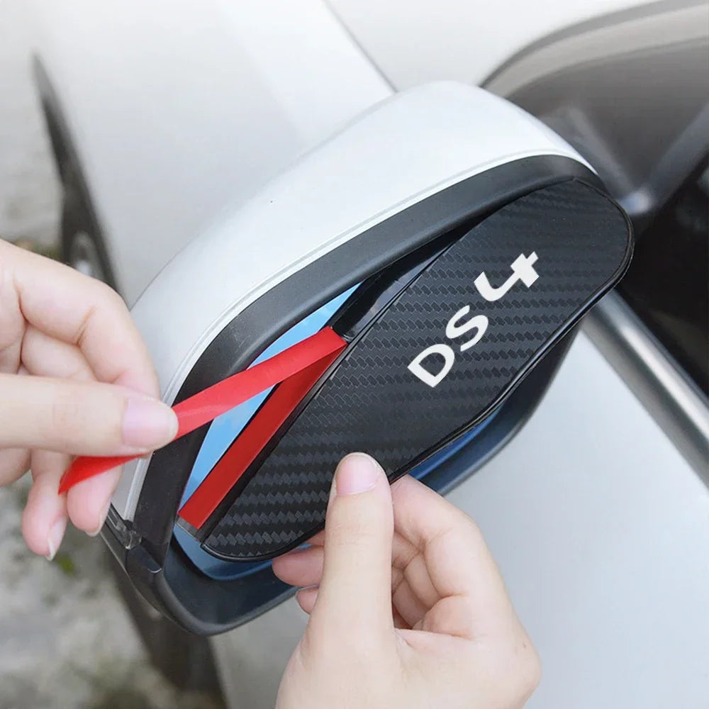 Car Rearview Mirror Eyebrow Rain Shade Rainproof Cover Auto Accessories For DS Citroen DS3 Cabrio DS4 DS5 Prestige 5LS DS6 DS7
