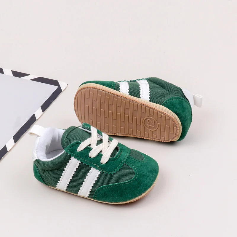 Sapatilhas Desportivas Casuais de Bebé em Alta, Primavera e Outono, Rapazes e Raparigas, Sola em PVC de Alta Qualidade, Sapatos de Pré-caminhada Antiderrapantes BLS4034