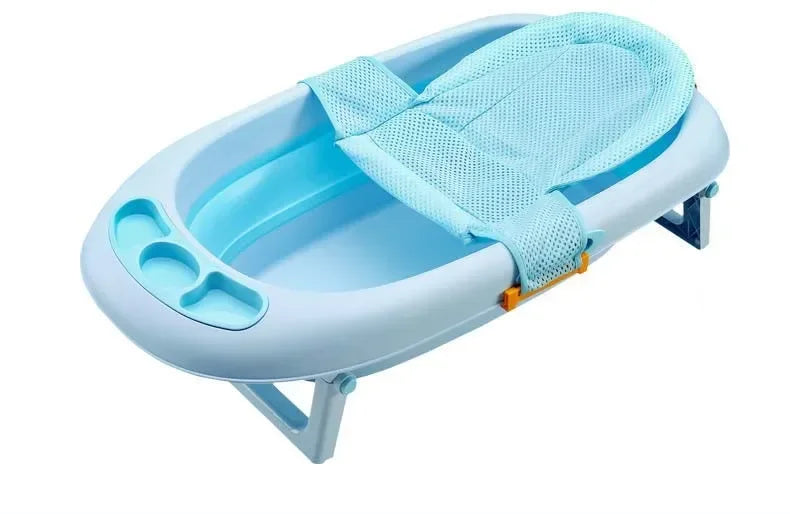 Baby Bath Cushion Pad Newborn Bathtub Mat Infant Bath Supporter Net Baby Universal Nonslip Floating Bathing Tub Shower Mesh Seat
