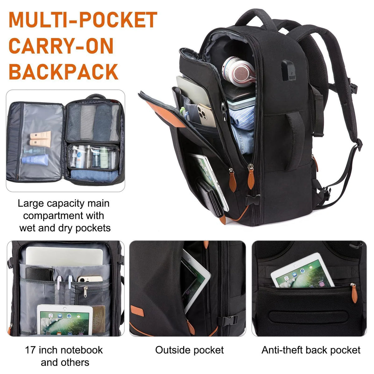Backpack Large Capacity Men's Backpack, Fashionable Women's Backpack, Portable Backpack, Casual Backpack, Laptop Backpack