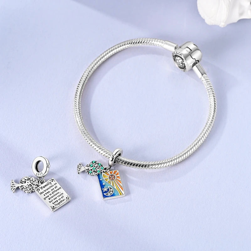 New Original Charm Beads 925 Sterling Silver Butterfly Hot Air Balloon Dangle For Bracelet Women Girl Fine DIY Jewelry Gift