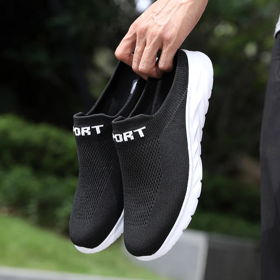 Lightweight Men's Half Slippers Breathable Men Slippers Fashion Casual Shoes Anti-slip Male Flat Slip on Flats Outdoor Big Size