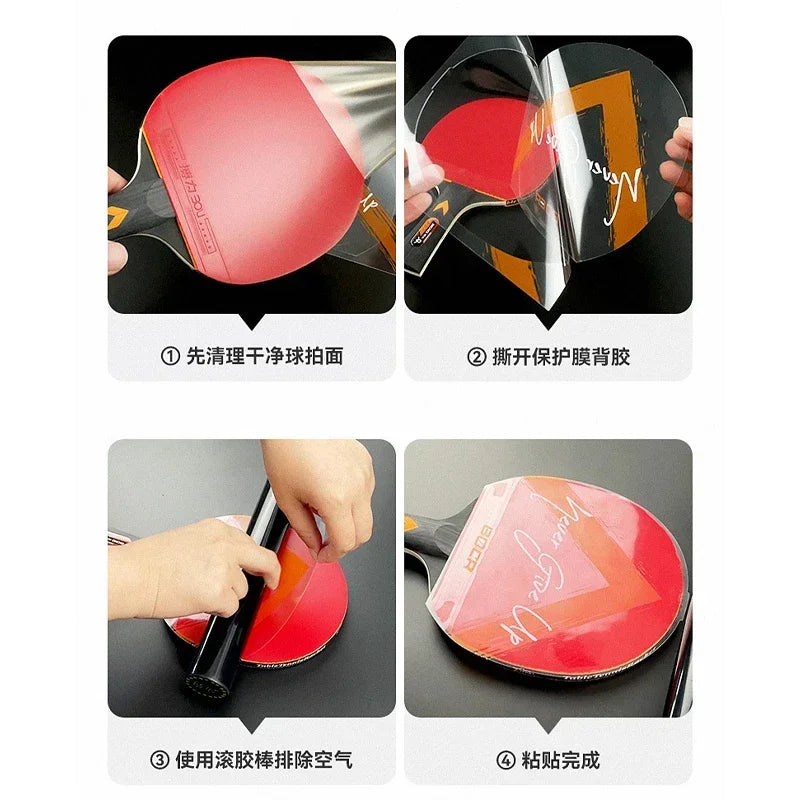 5/10pcs Table Tennis Racket Protective Film Sticky Dust-proof Transparent Ping Pong Bat Rubber Protector Cover Accessories