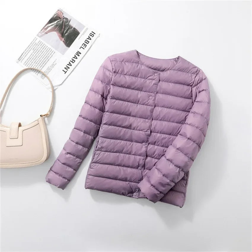 Women's Down Jackets Plus Coats Light Duck Down Jacket Women Matt Fabric Lightweight Coat Warm Female Windbreaker Parka