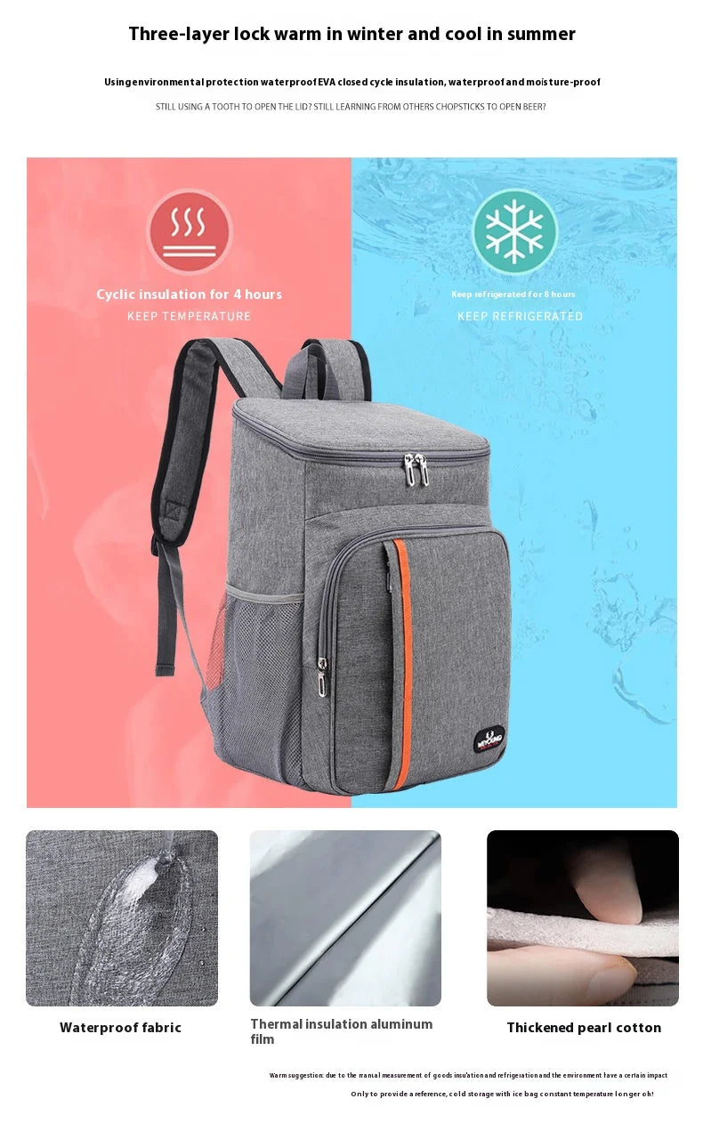 Men's Backpacks Portable Thermal Waterproof Bag Durable Waterproof Cooler IceCase Camping Picnic Backpacks Icebox Mochilas Bolsa