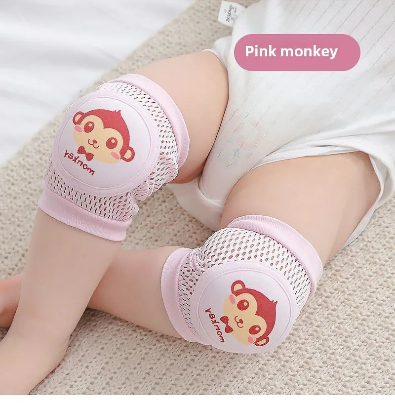 Anti-Fall Learning to Walk Gear for Infants & Toddlers Baby Knee Pads 1 Pair - Thin Summer Crawling Protection,