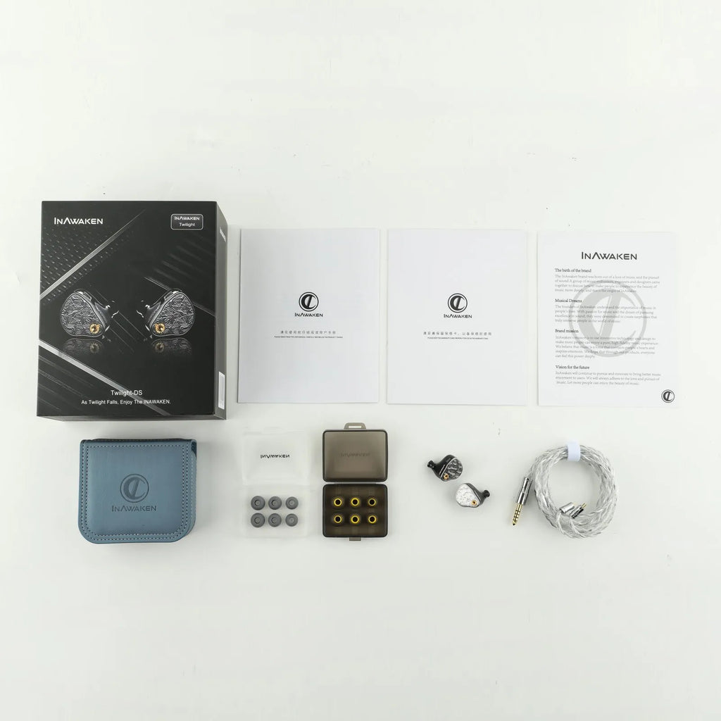 Pre-order INAWAKEN Twilight-DS 4DD+8BA In-Ear Monitors Hifi Earphone with Titanium Alloy +Steel Build & OCC+Alloy Copper Cable