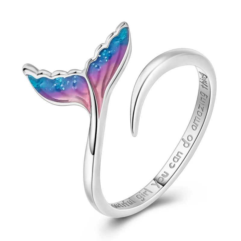 925 Silver Open Ring Sunflower Bee Star Eternal Love Jewelry Women's Wedding Gift