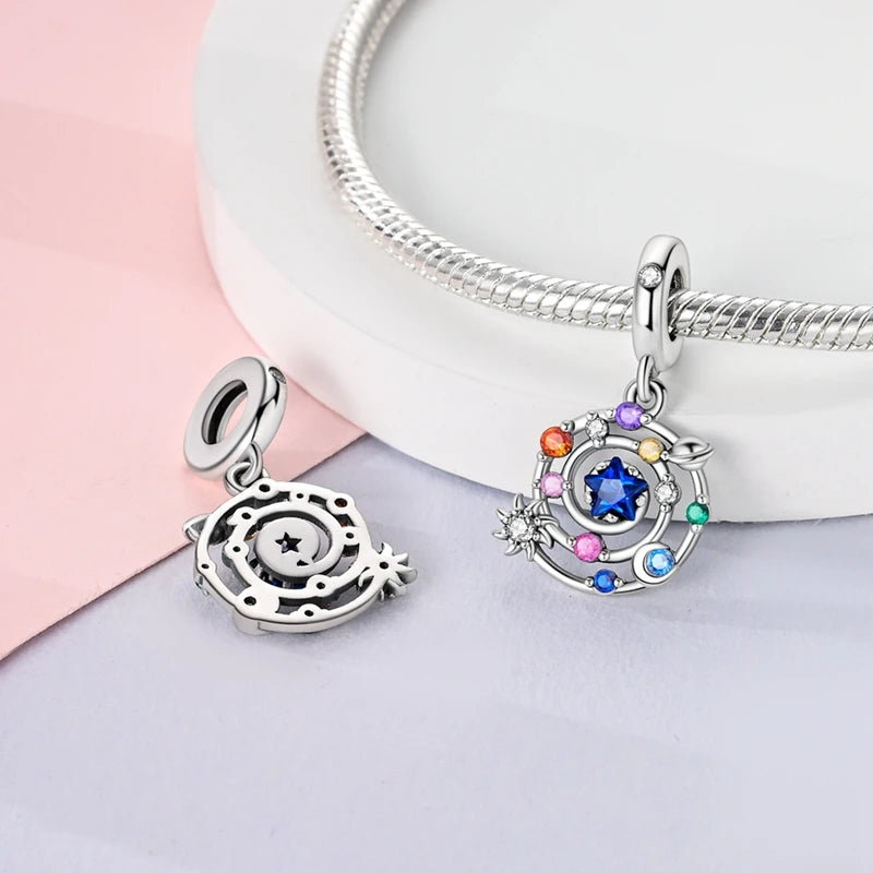 New Original Charm Beads 925 Sterling Silver Butterfly Hot Air Balloon Dangle For Bracelet Women Girl Fine DIY Jewelry Gift