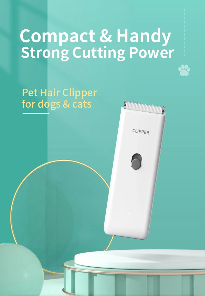 Pet Hair Clippers for Cats Dogs, Low Noise Waterproof Wireless Grooming Trimmers for Pet Salon, Optional Replacement Blades