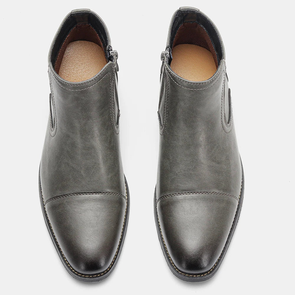 Boots Men Comfortable Fashion 2025 Brand Boots Leather