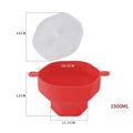 Silicone Microwave Popcorn Bowl Foldable Popcorn Maker Bucket Bowl with Lid Folding Large Capacity Popcorn Kitchen Baking Tools