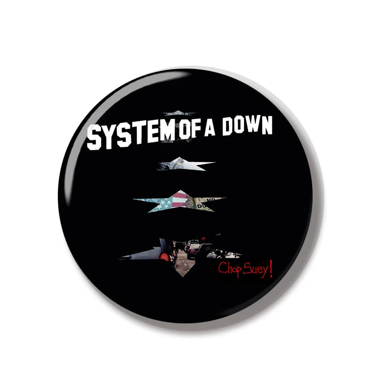 44MM Soad system down Band Pin Soft Button Pin Jewelry Creative Badge Cartoon Brooch Lapel Pin Bag Backpack Hat Decoration