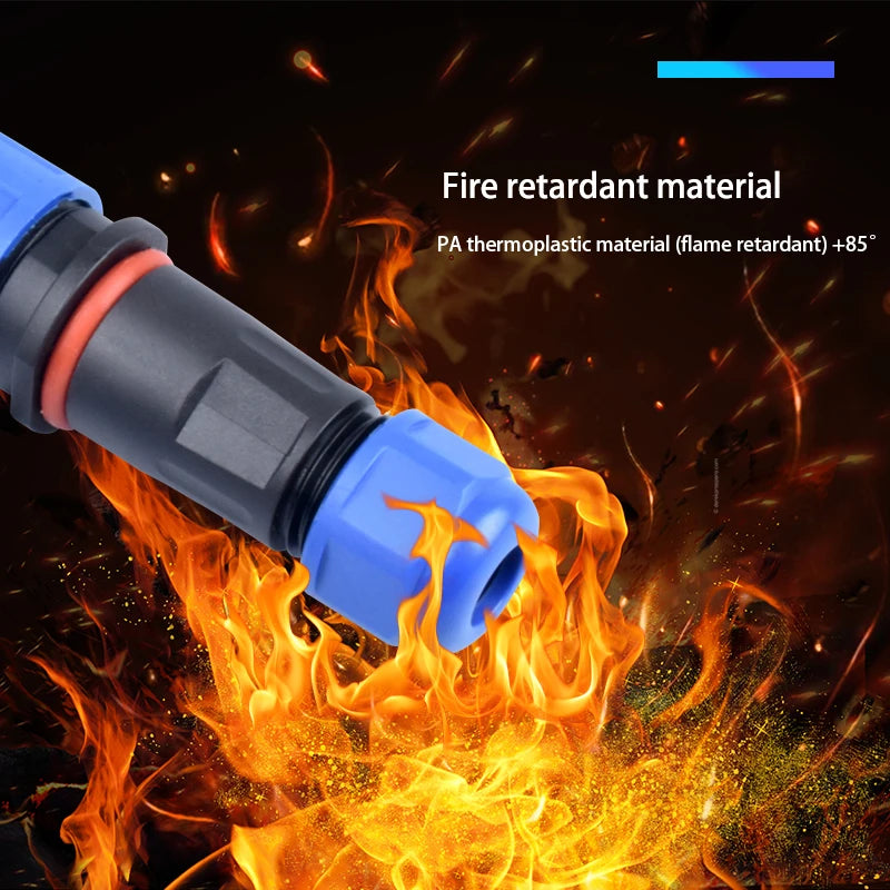 IP68 Waterproof Male Female Electrical Connector LD Series2/3/4/5/6/7/9-Pin Panel-Mount Screw Wire Cable Aviation Plug Connector