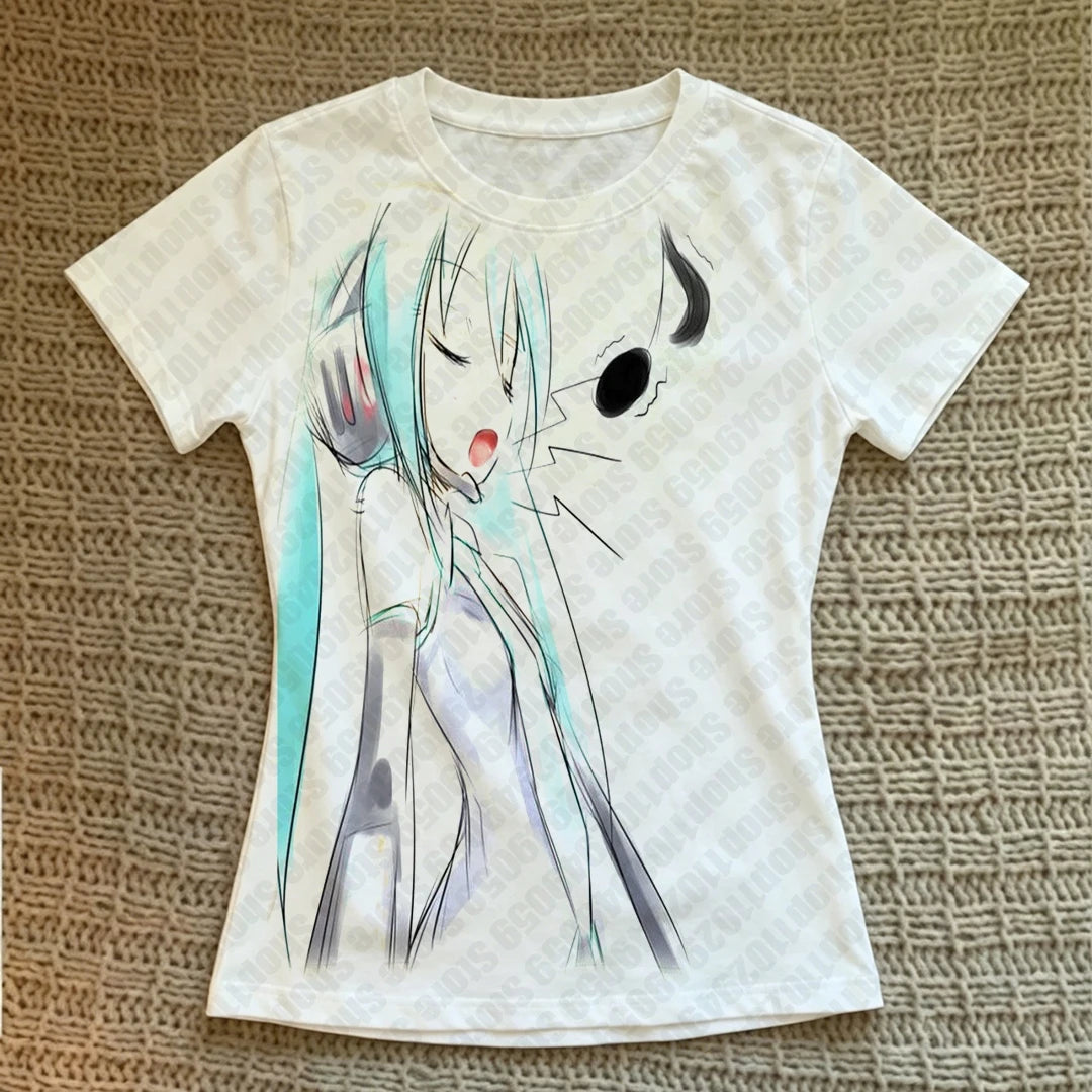 T-shir T Shirt for Women Women's T-shirts 2000s Tops Female Clothing Kpop Anime Girl Gothic Baby Tees Y2k Top Woman Clothes Goth
