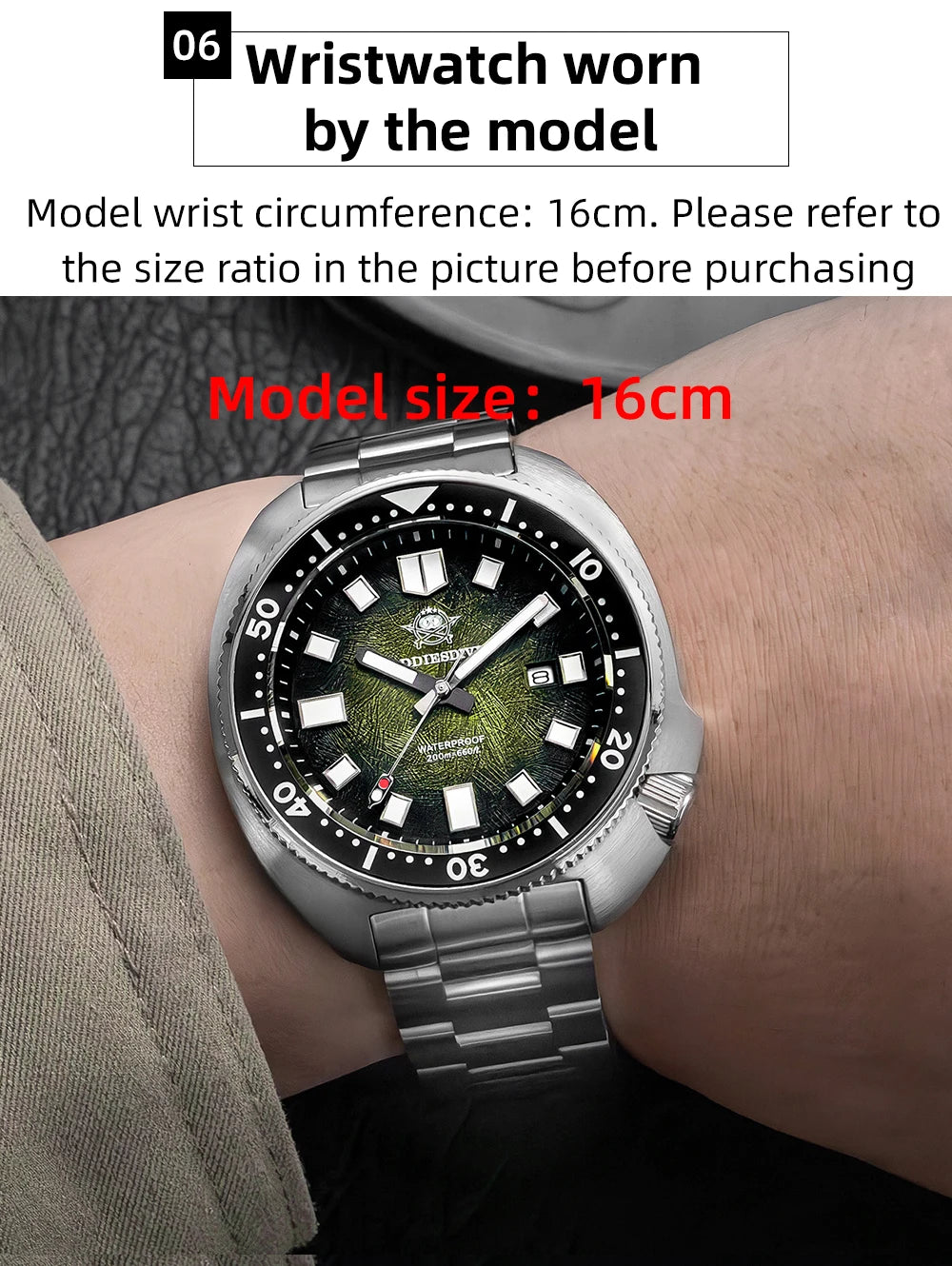 ADDIESDIVE New AD2511 Men's Quartz Watches 41mm Turtle Design Sapphire Glass AR Coated BGW9 Luminous Waterproof 200M Diver Watch