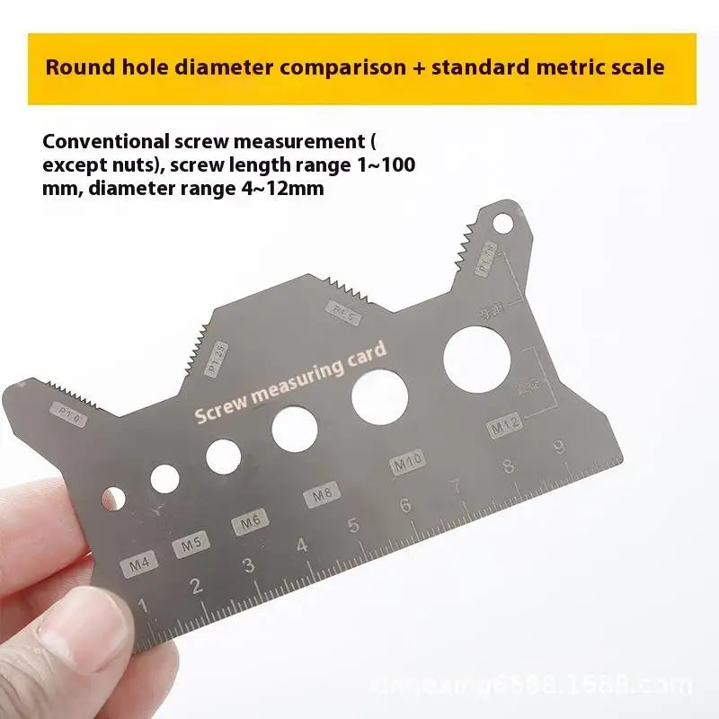 NEW Screw Thread Pitch Gauge Ruler Measuring Tool Bolt Nut Metric Machining Threads Screw Cutting Gauge Angle Model Measuring