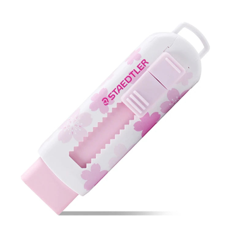 STAEDTLER  Erasers 525 Cherry Blossom Limited Edition Telescopic Rubber Drawing Design Sketch Replaceable Core Cute Stationery