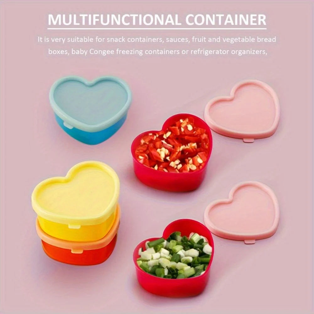 5PCS Mini Lunch Box Condiment Storage Box With Lids Reusable Salad Dressing Jam Containers Portable Nut Snack Kitchen Storage
