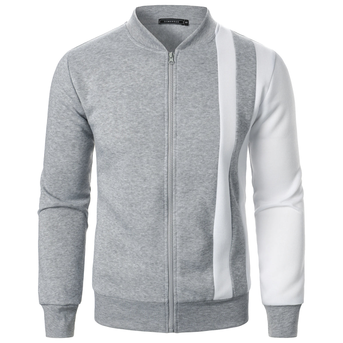 Blazer de ginásio casual de manga comprida com fecho para primavera/outono
